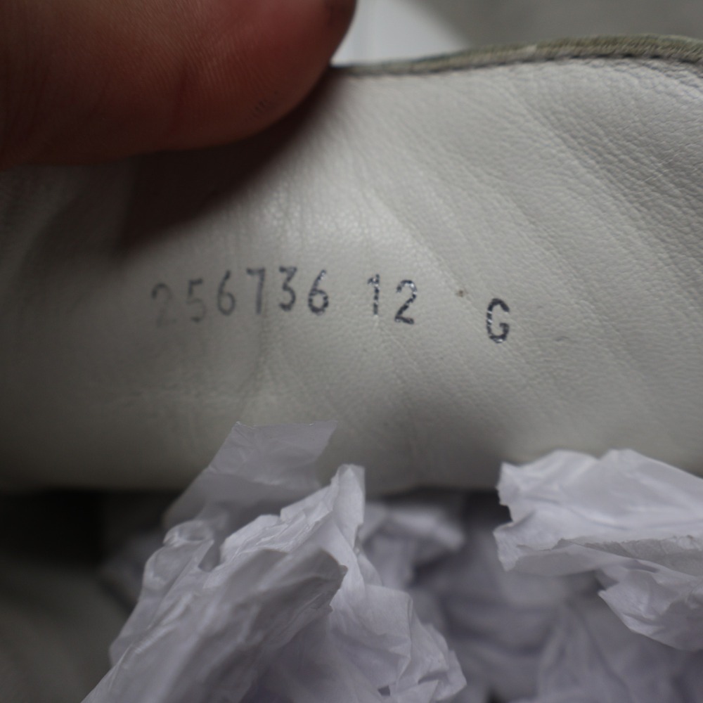 Gucci Mens 12 Sneakers White Leather Low Top Lace-Up Casual Classic Driving VTG - Picture 10 of 16